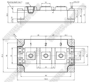 VS-GT300YH120N модуль силовой IGBT; VCE(sat)=1200В; Ic=341А