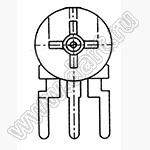 SM-063-504 углеродный подстроечный потенциометр; R=500кОм