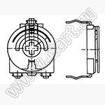 SM085-501 углеродный подстроечный потенциометр; R=500(Ом)