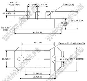 VS-P403 модуль силовой; Itav=40А; Vrrm=1000В