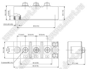 VS-VSKD196-120PbF модуль полупроводниковыь силовой диодный; Itav=165А; Vrrm=1200В