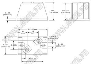 VS-T110HF120 модуль полупроводниковыь силовой диодный; Itav=110А; Vrrm=1200В