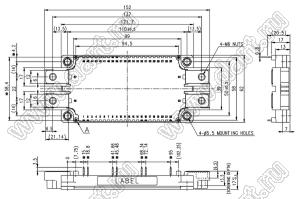 CM300DX-12A модуль полупроводниковый силовой IGBT; VCE(sat)=600В; Ic=300А