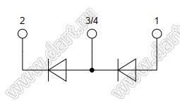 MDMA200P1600SA модуль полупроводниковый силовой диодный; Vrrm=1600В; Itav=200А