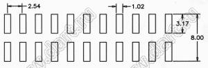 BL1225-1206Z штыри двухрядные SMD горизонтальные; 2x6