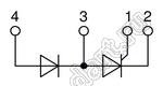 CLA60PD1200NA модуль полупроводниковый силовой диодно-тиристорный; Vrrm=1200В; Itav=60А