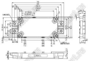 CM200DX-34SA модуль полупроводниковый силовой IGBT; VCE(sat)=1700В; Ic=200А