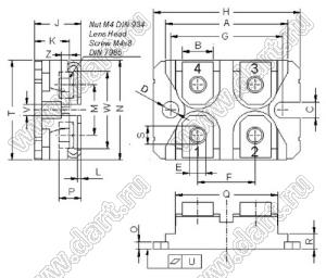 CLA110MB1200NA коммутатор переменного напряжения; Vrrm=1200В; Irms=110А