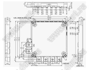 CM200RXL-24S модуль полупроводниковый силовой IGBT; VCE(sat)=1200В; Ic=200А