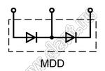 MDD950-14N1W модуль с водяным охлаждением; Vrrm=1400В; Ifav=950А