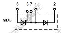 MDC320-30io2 модуль полупроводниковый силовой диодно-тиристорный; Vrrm=3000В; Itav=-А