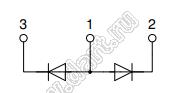 MDA95-22N1B модуль полупроводниковый силовой диодный; Vrrm=2200В; Itav=120А