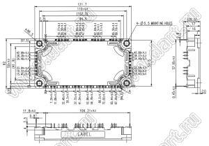 CM100TX-24S1 модуль полупроводниковый силовой IGBT; VCE(sat)=1200В; Ic=100А