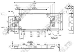 CM300DX-13T модуль полупроводниковый силовой IGBT; VCE(sat)=650В; Ic=300А