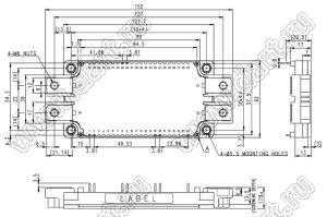 CM450DX-24S модуль полупроводниковый силовой IGBT; VCE(sat)=1200В; Ic=450А