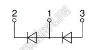 MDD310-18N1 модуль полупроводниковый силовой диодный; Vrrm=1800В; Itav=300А