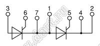 MCMA25P1600TA модуль полупроводниковый силовой тиристорный; Vrrm=1600В; Itav=25А
