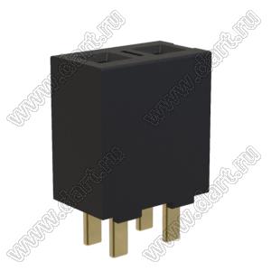 BL2189-0102S розетка однорядная SMD прямая; шаг 5,08мм; 2-конт.