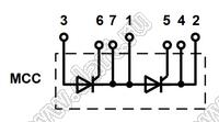 MCC431-22io2 модуль полупроводниковый силовой тиристорный; Vrrm=2200В; Itav=-А
