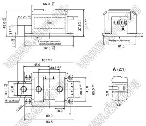 MDNA700P2200CC модуль полупроводниковый силовой диодный; Vrrm=2200В; Itav=700А