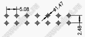 BL2189-0117S розетка однорядная SMD прямая; шаг 5,08мм; 17-конт.