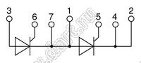 MCD225-16io1 модуль полупроводниковый силовой диодно-тиристорный; Vrrm=1600В; Itav=220А