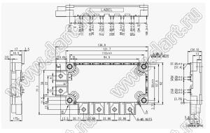 CM75RX-34SA модуль полупроводниковый силовой IGBT; VCE(sat)=1700В; Ic=75А