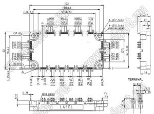 CM150TXP-13T модуль полупроводниковый силовой IGBT; VCE(sat)=650В; Ic=150А