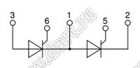 MCC56-16io8B модуль полупроводниковый силовой тиристорный; Vrrm=1600В; Itav=60А