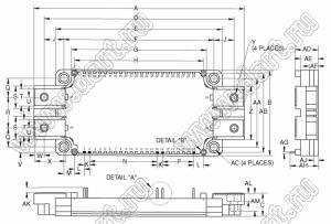 CM600HX-12A модуль полупроводниковый силовой IGBT; VCE(sat)=600В; Ic=600А