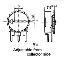 PT15-Y-H01-101 потенциометр углеродный; горизонтальная регулировка; R=100(Ом); вертикальное крепление