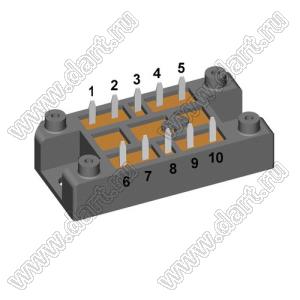 MCMA110P1600VA модуль полупроводниковый силовой тиристорный; Vrrm=1600В; Itav=110А