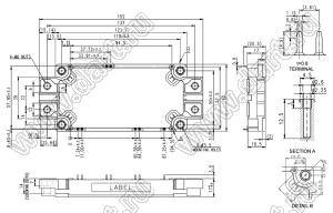 CM150DX-34SA модуль полупроводниковый силовой IGBT; VCE(sat)=1700В; Ic=150А