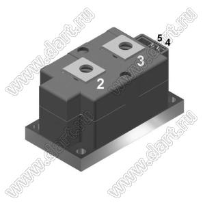 MCO450-22io1 модуль полупроводниковый силовой тиристорный; Vrrm=2200В; Itav=464А