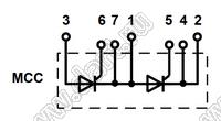 MCC551-12io2 модуль полупроводниковый силовой тиристорный; Vrrm=1200В; Itav=-А