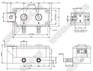 MDD950-18N1W модуль с водяным охлаждением; Vrrm=1800В; Ifav=950А