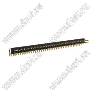 BL1A25-1238R штыри двухрядные угловые; шаг 2.54мм; 38-конт.