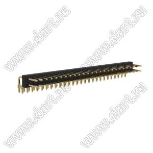 BL1A25-1226R штыри двухрядные угловые; шаг 2.54мм; 26-конт.