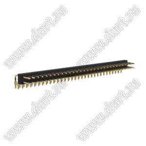 BL1A25-1231R штыри двухрядные угловые; шаг 2.54мм; 31-конт.