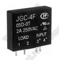 JGC-4F/05D-0T реле твердотельное; Uупр.=5VDC; Uн=250VAC; I max=2А