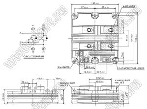 CM600HG-90H модуль полупроводниковый силовой HVIGBT Modules-HVIPM; VCE(sat)=4500В; Ic=600А