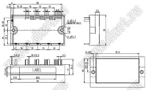 PM25RG1AP120 модуль полупроводниковый силовой IPMs (Intelligent Power Modules); VCE(sat)=1200В; Ic=25А