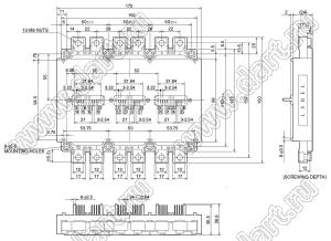 PM300CLA120 модуль полупроводниковый силовой IPMs (Intelligent Power Modules); VCE(sat)=1200В; Ic=300А