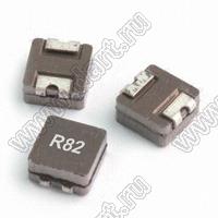 HP0603R82M2B дроссель SMD экранированный; 10,4x10,4x4,8мм; 0,82мкГн (± 20 %); Idc=13,0А