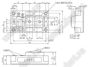 CMH400HC6-24NFM модуль полупроводниковый силовой SiC; VCE(sat)=1200В; Ic=400А