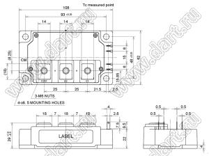 CMH200DU-24NFH модуль полупроводниковый силовой SiC; VCE(sat)=1200В; Ic=200А