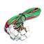 2114H-04-wires-22AWG-GREEN-RED-BLACK-WHITE-750+10mm провода длиной 750 мм с 4-конт. разъемом 3,96 мм