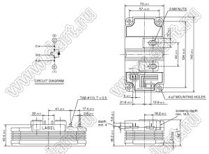 CM400HG-66H модуль полупроводниковый силовой HVIGBT Modules-HVIPM; VCE(sat)=3300В; Ic=400А