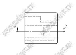 HANE-21L ручка; A=15,2мм; B=9,2мм; C=3,9мм; пластик