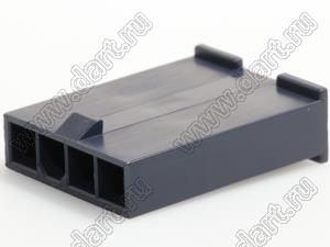 MOLEX 172646-0413 корпус разъема однорядного MINI-FIT  на кабель; шаг 4,2мм; 4-конт.; нейлон, UL 94V-2; цвет черный